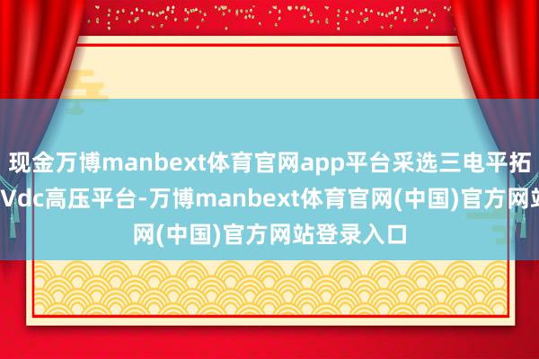 现金万博manbext体育官网app平台采选三电平拓扑与1500Vdc高压平台-万博manbext体育官网(中国)官方网站登录入口