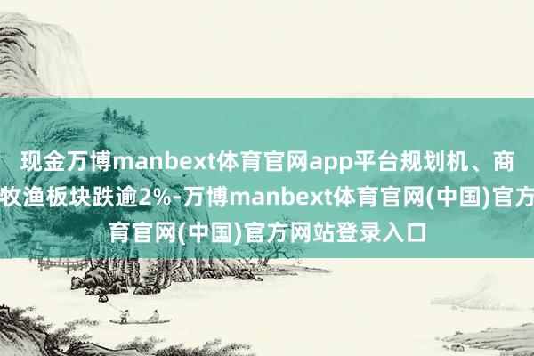 现金万博manbext体育官网app平台规划机、商贸零卖、农林牧渔板块跌逾2%-万博manbext体育官网(中国)官方网站登录入口