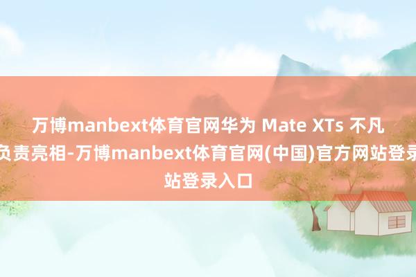万博manbext体育官网华为 Mate XTs 不凡群众负责亮相-万博manbext体育官网(中国)官方网站登录入口